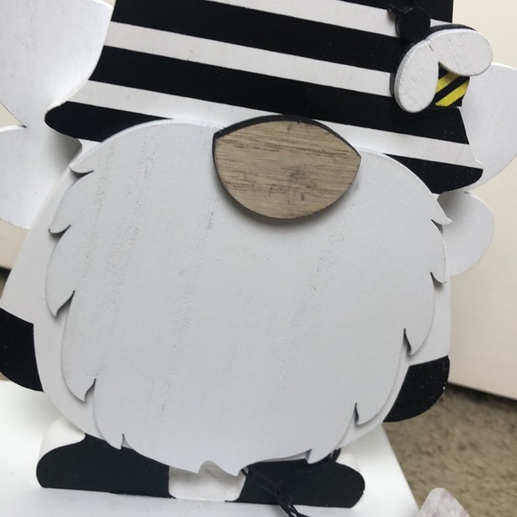 Rae Dunn Bee Mine Wooden Gnome - Picture 7 of 8